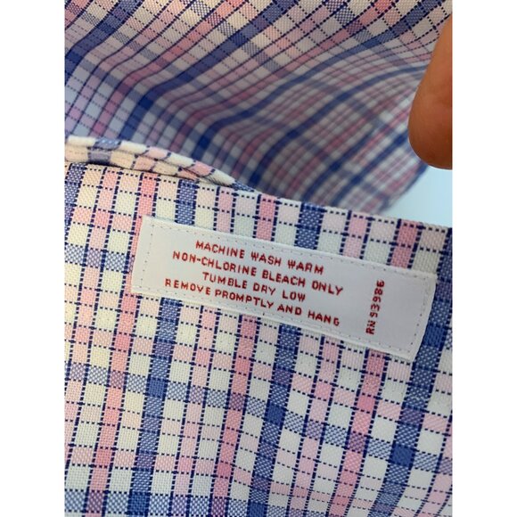 Brooks Brothers Mens Large Non-Iron Supima Cotton Button-Down Shirt RP10507 EUC - Picture 2 of 8